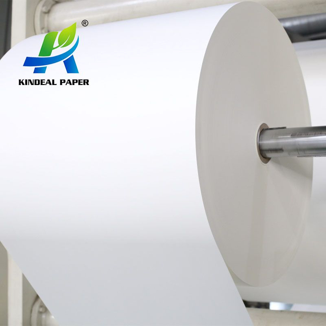 Papel de revestimento de barreira de água livre de plástico e revestido biodegradável para fabricação de copos
