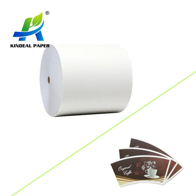 Copo de papel revestido de polietileno de um lado de produto comestível chinês que faz papel para copos bebendo de café de 8 onças 