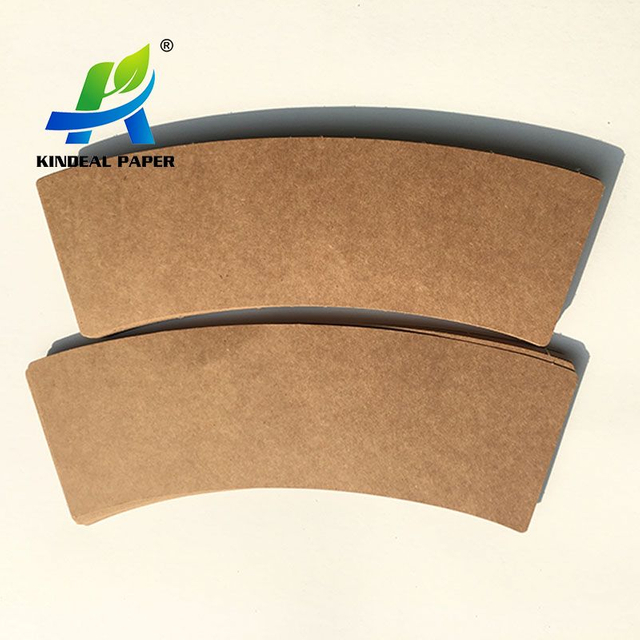 Papel Kraft Marrom laminado Pe de fibra longa para fazer saladeira