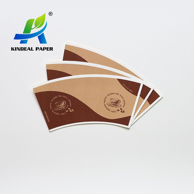 material descartável da placa de papel do copo de café 280GSM para o tamanho do copo de 8oz Europa