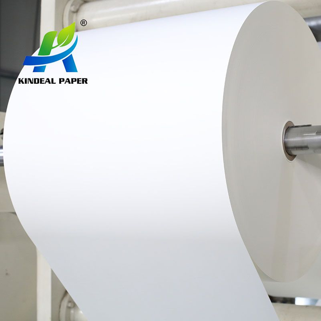 Cupstock de papel revestido de argila brilhante para fazer copos de papel de café de alta qualidade