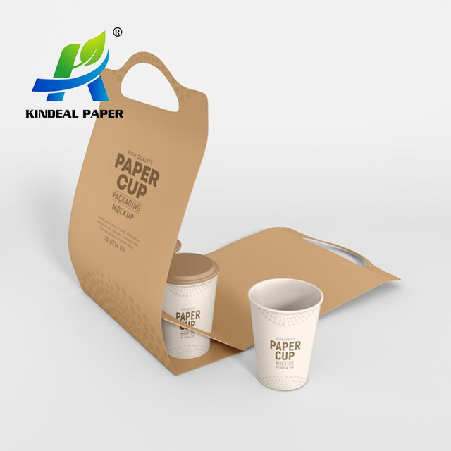 Suporte de copo afastado descartável material de papel amigável do café de Eco