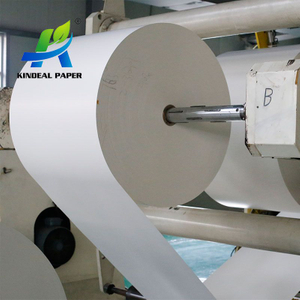 Rolo de placa de papel em estoque médio branco de 150gsm a 350gsm para copos de papel descartáveis ​​preço de atacado 